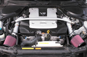 K&N 07-08 350z Dual Silver Typhoon Short Ram Intake