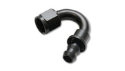 Vibrant -8AN Push-On 150 Deg Hose End Fitting - Aluminum
