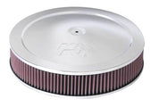 K&N 14in Red Custom Air Cleaner Assembly - 5.125in ID x 14in OD x 2.75in H x 1.25in Drop Base