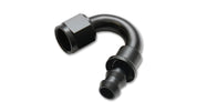 Vibrant -8AN Push-On 150 Deg Hose End Fitting - Aluminum