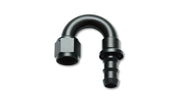 Vibrant -10AN Push-On 180 Deg Hose End Fitting - Aluminum