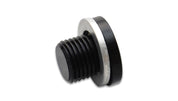 Vibrant M10 x 1.0 Metric Aluminum Port Plug with Crush Washer