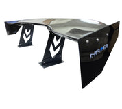 NRG Carbon Fiber Spoiler - Universal (59in.) NRG Logo Large End Plates