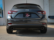 aFe Takeda 2-1/2in 304 SS Axle-Back Exhaust w/ Carbon Fiber Tips 14-18 Mazda 3 L4 2.0L/2.5L