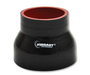 Vibrant 4 Ply Reducer Couper 4.0in ID x 3.50in ID x 4.50in Long - Black