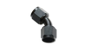 Vibrant -16AN X -16AN Female Flare Swivel 45 Deg Fitting (AN To AN) -Anodized Black Only