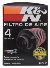 K&N Universal Air Filter (4in. Flange / 6in. Base OD / 4-5/8in. Top OD / 6in. Height)