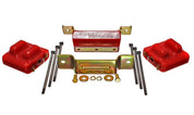 Energy Suspension 88-94 GM Blazer 4WD K Series Red Motor and Transmission Mounts; Zinc Finish