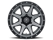 ICON Rebound 17x8.5 6x5.5 25mm Offset 5.75in BS 95.1mm Bore Titanium Wheel