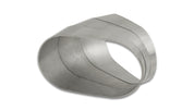 Vibrant Horizontal 304 SS Oval Pie Cuts 4.0in OD Tight 45 Degree Elbow - Bag of 3