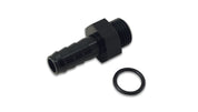 Vibrant Aluminum Male -8AN ORB to 3/8in Barb w/O-Ring - Anodized Black