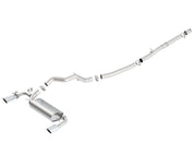 Borla 16-17 Ford Focus RS 2.3L MT Round Angle-Cut Tips Split Rear Exit ATAK Catback Exhaust