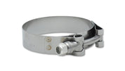 Vibrant SS T-Bolt Clamps Pack of 2 Size Range: 4.75in to 5.10in O.D. For use with 4.5in I.D. coup