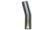 Vibrant 3in O.D. T304 SS 15 deg Mandrel Bend 5in x 5in leg lengths (5in Centerline Radius)