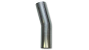 Vibrant 3.5in OD T304 SS 15 Deg Mandrel Bend 5in Leg Length (5.5in Centerline Radius)
