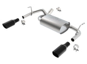 Borla 12-16 Jeep Wrangler 3.6AT/MT 4WD 2+4DR S/ SQ /RL/AC SR 2.5in, 2in Tip 3.5 sqx8 Black Chrome