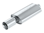 Borla Boomer Muffler Thumper Oval 2-1/4in In 4in Side Round Out