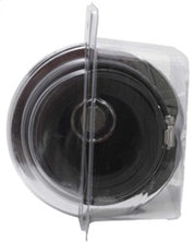 K&N Universal Air Filter Chrome Round Tapered Red - 4in Flange ID x 1.125in Flange Length x 5.5in H