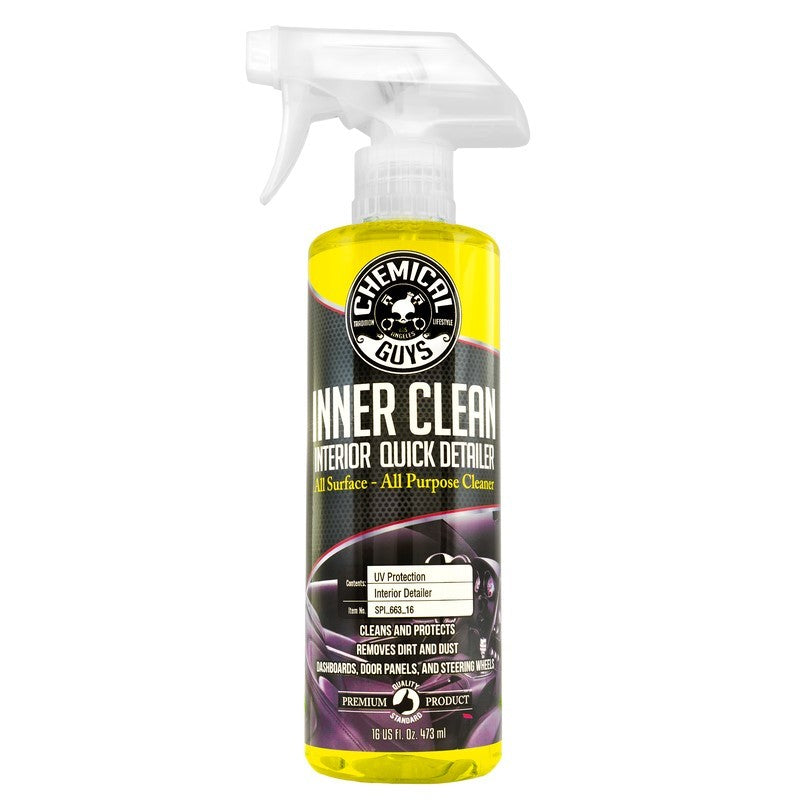 Chemical Guys InnerClean Interior Quick Detailer & Protectant - 16oz –  Hobby Shop Garage