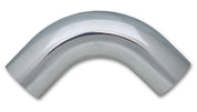 Vibrant 1in O.D. Universal Aluminum Tubing (90 Degree Bend) - Polished