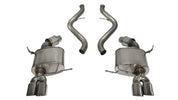 Corsa 2008-2012 BMW M3 Convertible E93 Polished Sport Cat-Back Exhaust