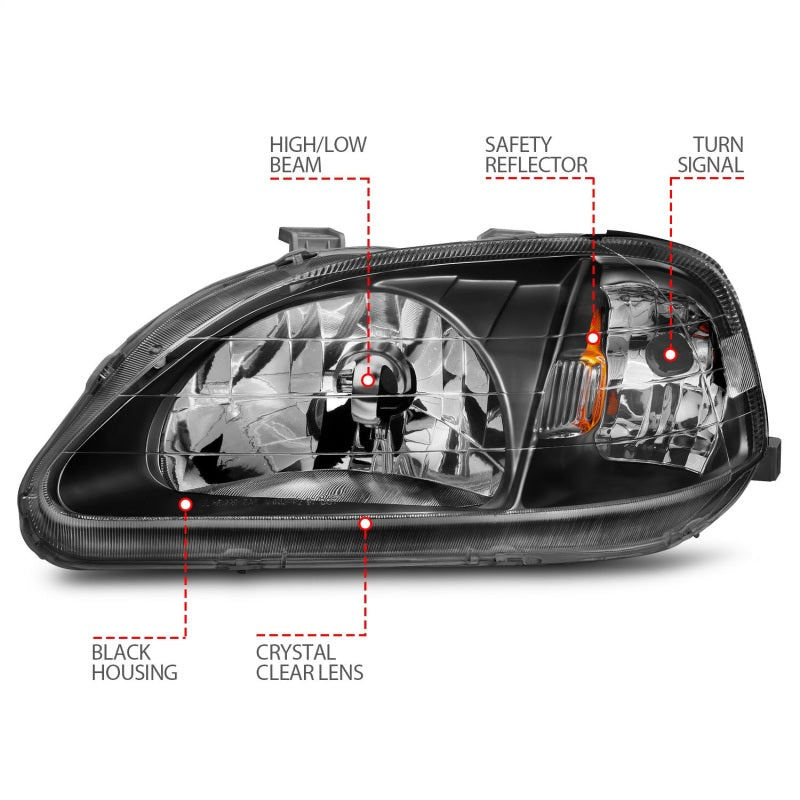 2000 honda civic headlights deals
