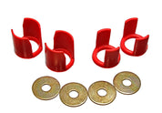 Energy Suspension 89-94 Nissan 240SX (S13) Red Rear Subframe Insert Set - a supplement to the subfra