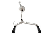 Corsa 21-25 Ford Bronco 2.7L 4-Door 2.75in Cat-Back Dual Rear Exhaust w/ 4in Straight-Cut Black Tips
