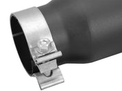 aFe MACHForce XP 3in Inlet x 4in Outlet x 9in Length Clamp-On Black Tip