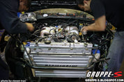 Mishimoto Universal Silver G Line Bar & Plate Intercooler Overall Size: 24.5x11.75x3 Core Size: 17.5