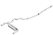 Borla 16-17 Ford Focus RS 2.3L MT Round Angle-Cut Tips Split Rear Exit ATAK Catback Exhaust