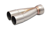 Vibrant 2-1 SS Merge Collectors (1-3/4in Inlet Slipover ID 2-1/4in Outlet OD) - Sold Individually