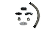 Vibrant Univ Top Mount Oil Drain Kit incl 20in Teflon lined S.S. hose Fitting