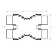 MagnaFlow Smooth Trans X 2.25/2.25 X 12 SS