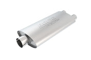 Borla Universal Center/Dual Oval 2.5in In/Dual 2.5in Out 19in x 4in x 9.5in Notched PRO-XS Muffler
