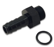 Vibrant Aluminum Male -6AN ORB to 1/8in Barb w/O-Ring - Anodized Black