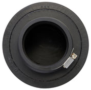 K&N Filter Universal Rubber Filter 3in Flange ID 6in Base OD 5.125in Top OD 5in Height
