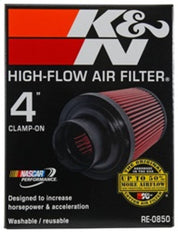 K&N Universal Air Filter (4in. Flange / 6in. Base OD / 4-5/8in. Top OD / 6in. Height)