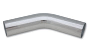 Vibrant 3in O.D. Universal Aluminum Tubing (45 degree bend) - Polished