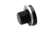 Vibrant M18 x 1.5 Metric Aluminum Port Plug with Crush Washer