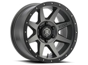ICON Rebound 17x8.5 6x5.5 25mm Offset 5.75in BS 95.1mm Bore Titanium Wheel
