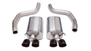 Corsa 2006-2013 Chevrolet Corvette C6 Z06 7.0L V8 Black Sport Axle-Back Exhaust