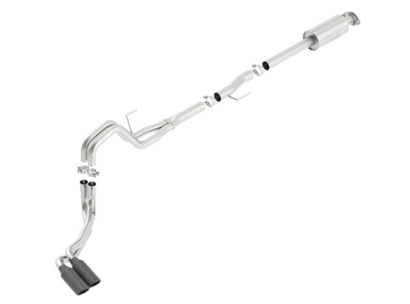 Borla 15-16 Ford F-150 3.5L EcoBoost Ext. Cab Std. Bed Black Chrome CB Exhaust ATAK Truck Side Exit