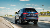 Corsa 2018-2021 Jeep Grand Cherokee TrackHawk 6.2L Xtreme Cat-Back Dual Rear Exit w/4.5in Black Tips