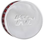 K&N Steel Base Chrome Top Crankcase Vent Filter 1/2in. Vent / 2in. OD / 1-1/2in. Height