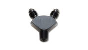 Vibrant -3AN x -3AN x 1/8in NPT Y-Adapter Fitting - Aluminum