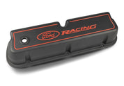 Ford Racing Logo Die-Cast Black Valve Covers