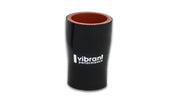Vibrant 4 Ply Reducer Coupling 1.25in x 1.50in x 3in Long (BLACK)