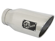 aFe ATLAS 5in DPF-Back Alum Steel Exhaust System w/Polished Tip 19-20 Ram Diesel Trucks L6-6.7L (td)