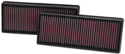 K&N Replacement Air Filter 12.563in O/S Length x 5.25in O/S Width x 1.625in H (Inc 2 Filters)